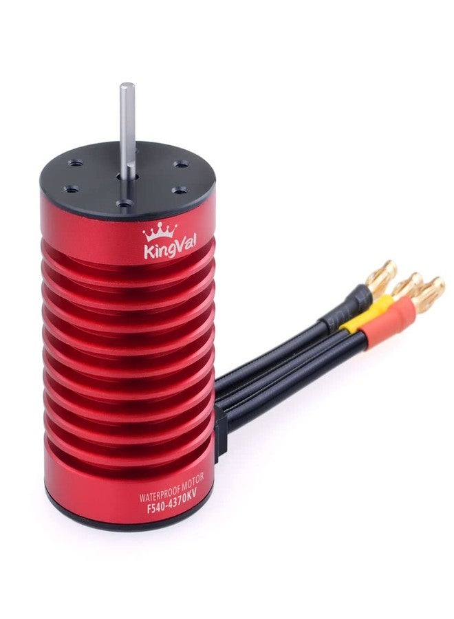 KingVal Replacement F540 4370KV Waterproof Brushless Motor Shaft 3.175mm Compatible with 1/10 RC Car - Image 1